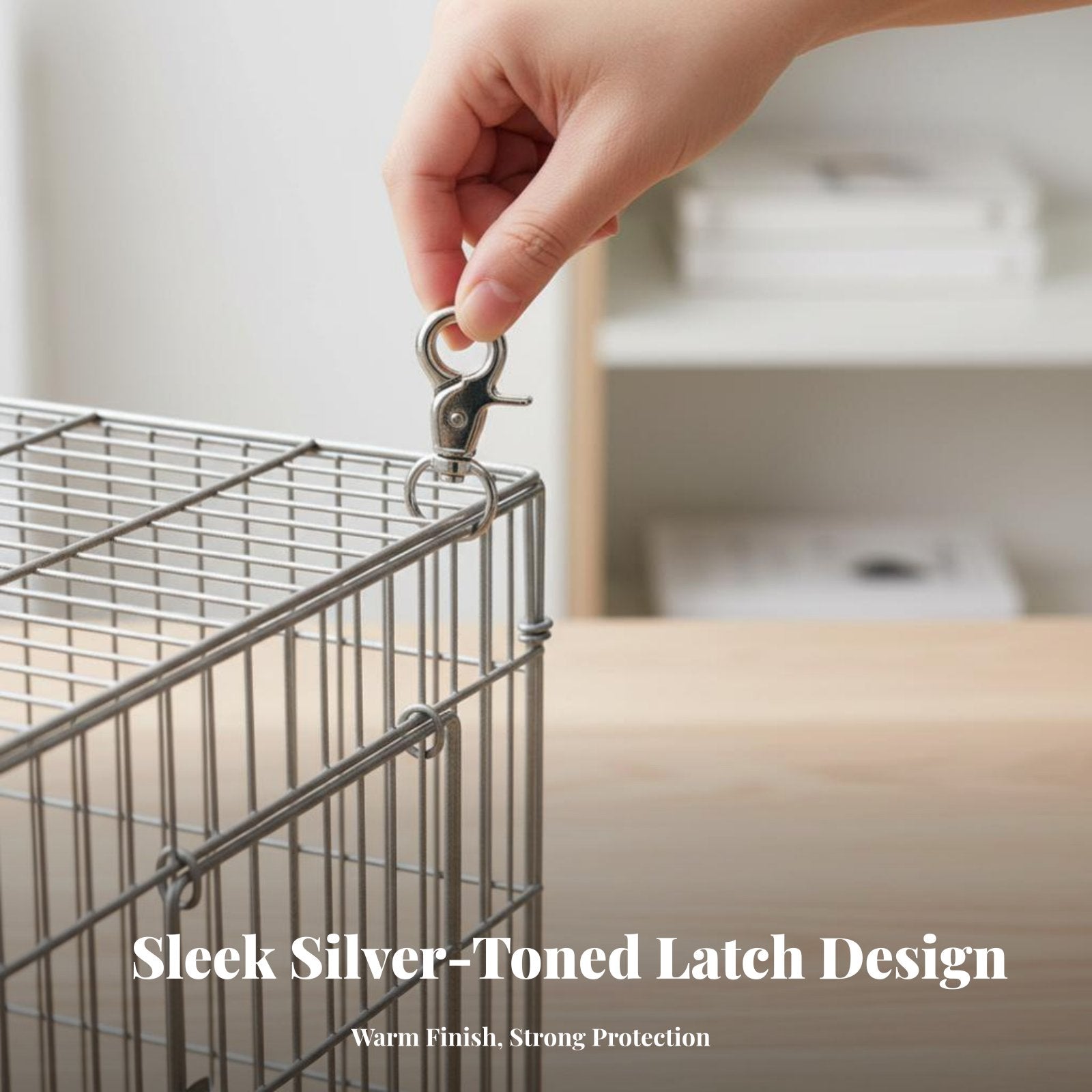 Antireleffortless latch strong rotating metal Clasp Sturdy for Aviaries, Kennel