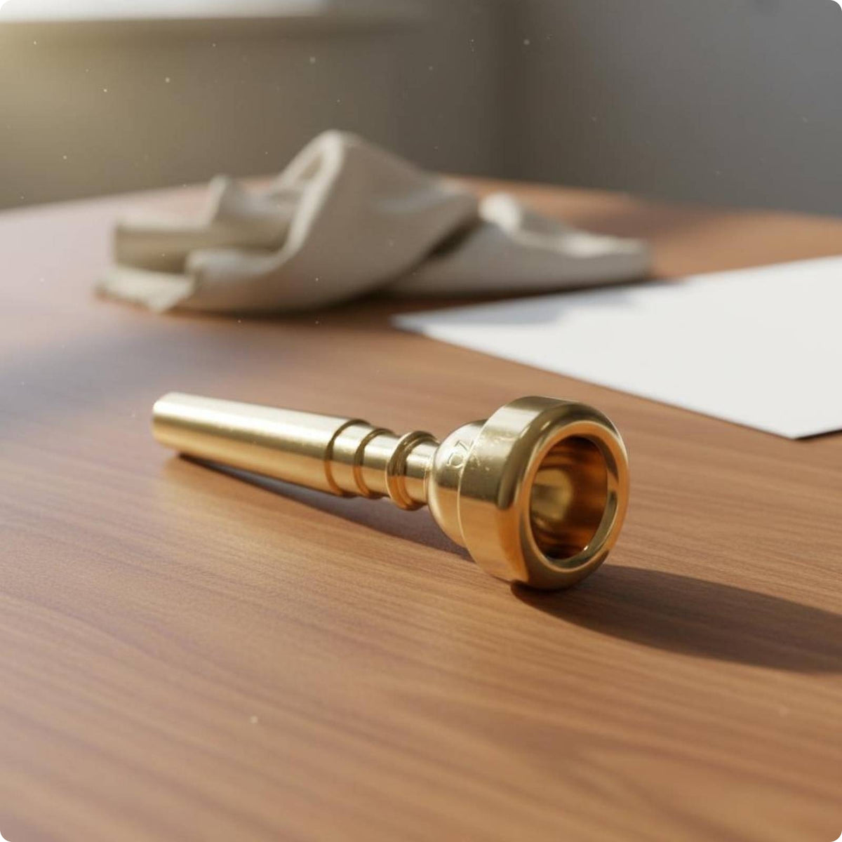 Trumpet Mouthpiece Stepped Stem Music Accessory Polished Surface