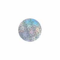 Holographic Badge Film Multiple Patterns Available Round Sparkle Overlay
