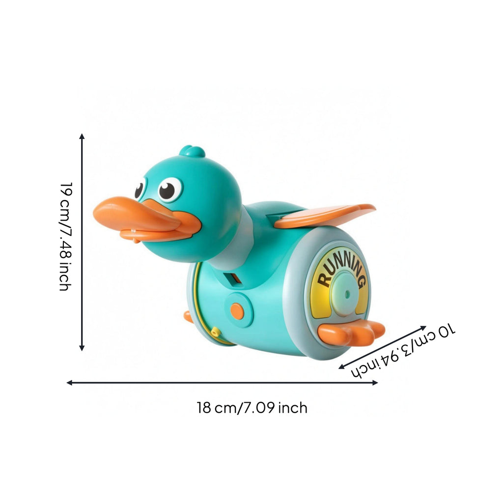 Crawling-Assist Toy Compact Rotating Duck Toy Interactive for Floor Play