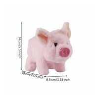 Electric Soft Toy Pig Moving Nose Stuffed Creature Realistic Look for Children