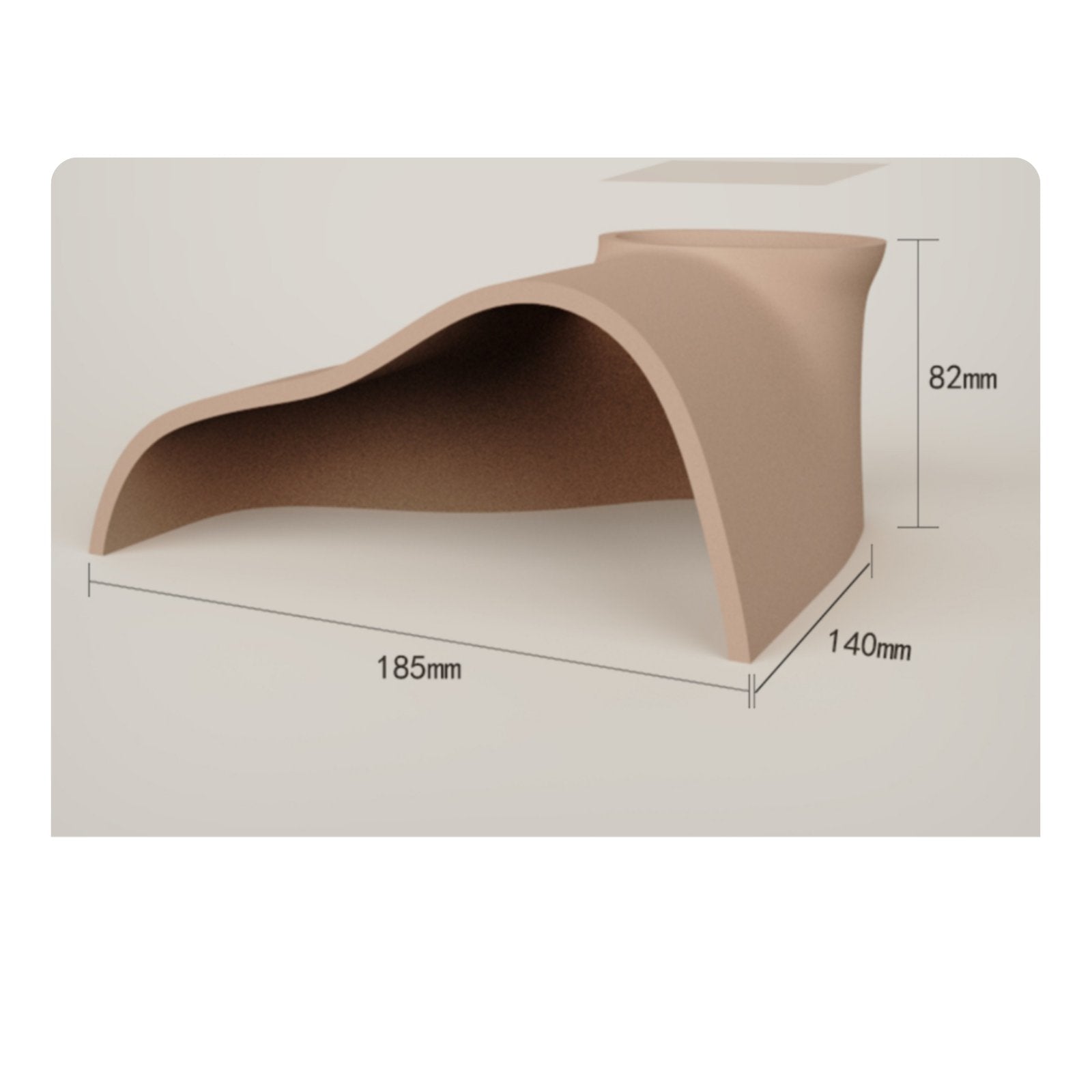 Amphibian Cave Hide Stress Reducing Aquarium Tunnel Cave for Small Pets