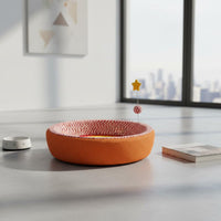 Cat Scratcher Bowl with Toy Scratch Resistant Round Cat Scratcher Bed for Cats
