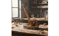 Wooden Crane Model Kit Stress Relief Toy Historical Machine Model Kit for Adults