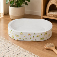Feline Scratcher Bed Raised Wall Feline Lounging Nest Layered Scratching Surface