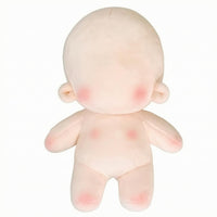 Seated Soft Doll Blush Cheeks Soft Stuffed Doll Rounded Limbs
