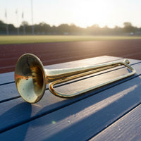 Bugle Playable Gold Bugle Portable Musical Instrument for Students