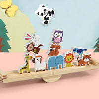 Woodland Creature Balance Blocks Cognitive Development Wooden Creature Stacking