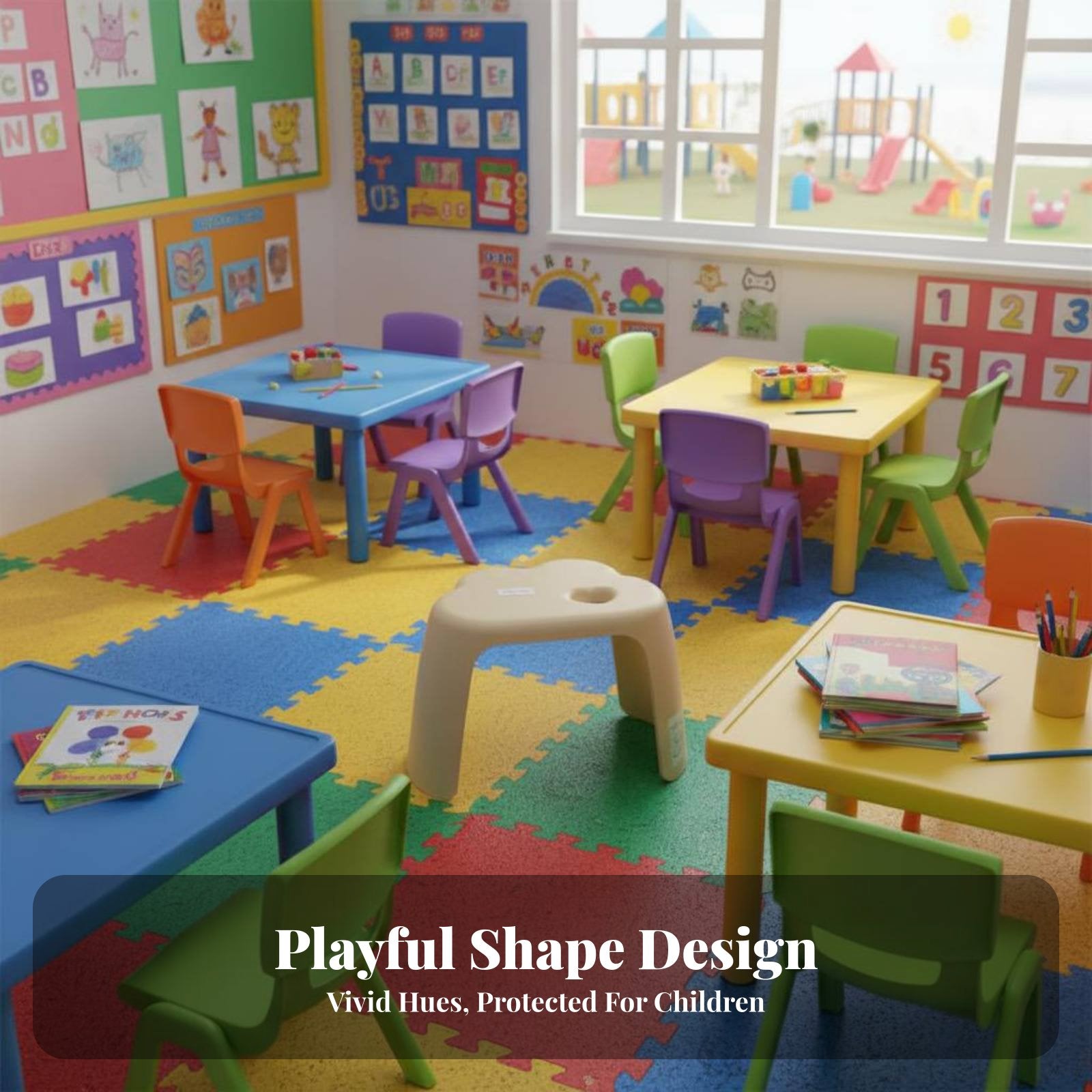 CumulusShaped Seat Cartoon Design Small Stool Cute Appearance for infants, Parents
