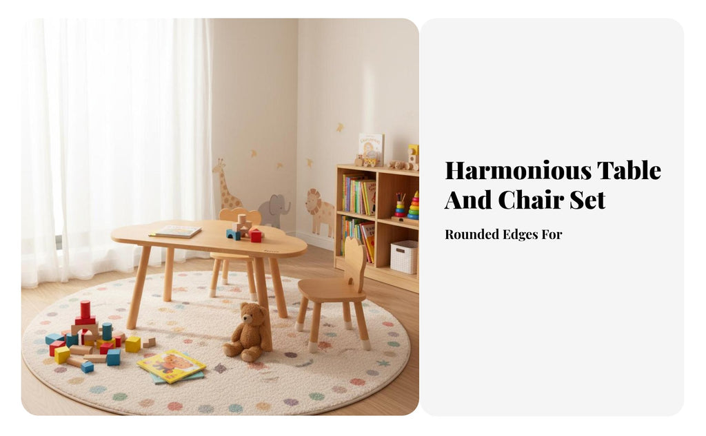 2 Pieces Multi-Activity Table and Chair Set Sturdy & Safe Playroom furniture