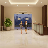 2 Pieces 1/64 Scale Resin Figures Standing Pose Model Scene Prop Figure