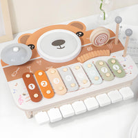 Electronic Piano Drum Colorful Musical Activity Table STEAM Activities