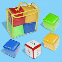 4 Pieces Pocket Dice Set Multi-Colored Differentiated Instruction Cubes