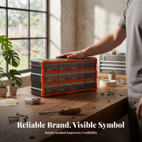Compact Size Easy Visibility Parts Drawer Cabinet Wall Mount Organizer