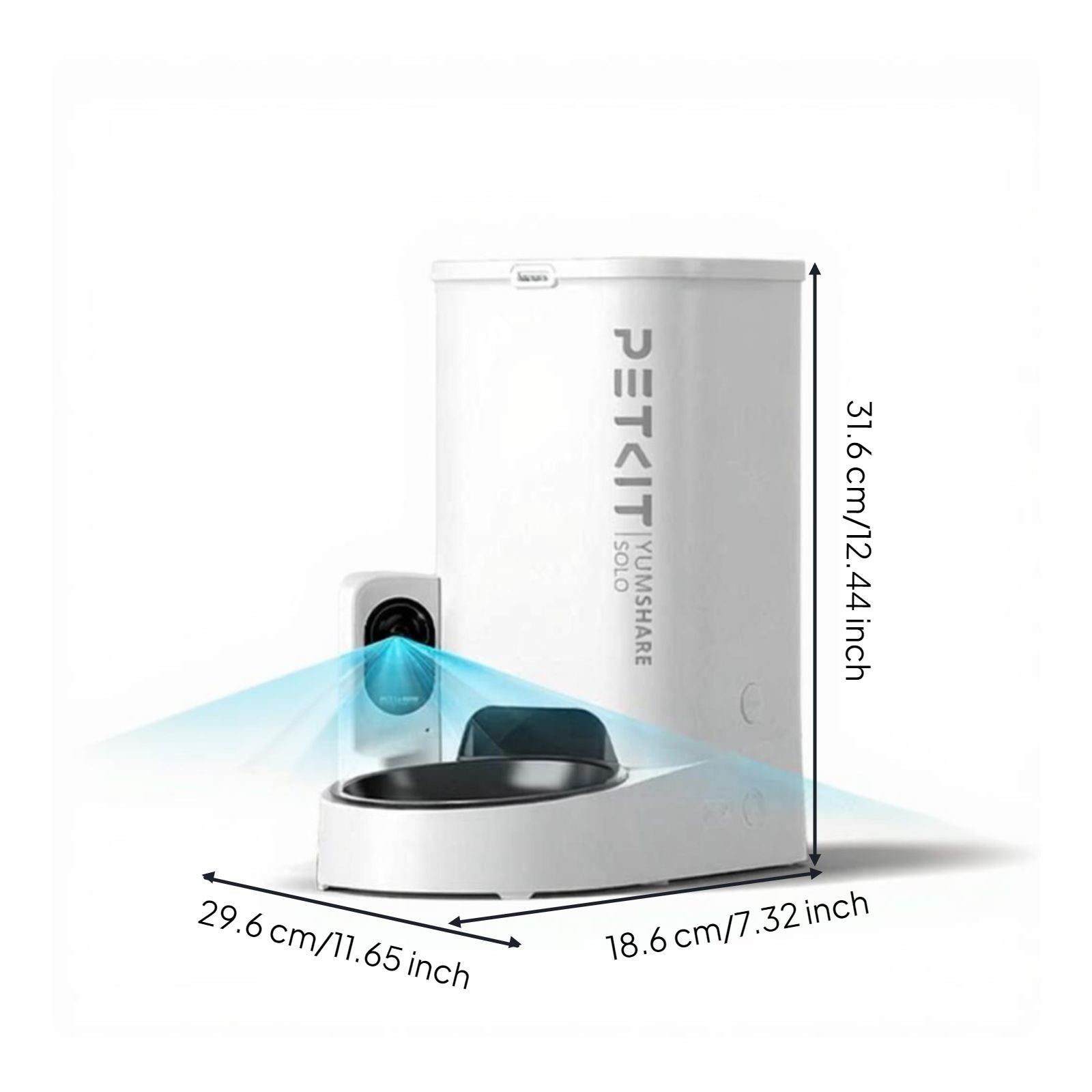 Smart Automatic Pet Feeder with Camera, Large Capacity