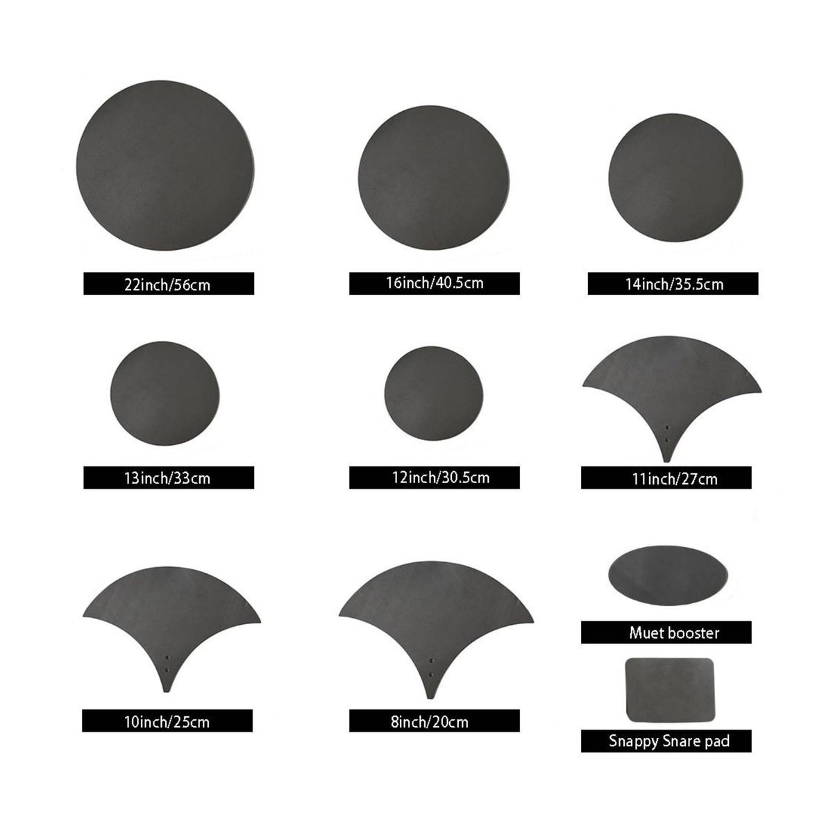 Drum Quiet Practice Kit Easy to Install Quiet Drum Pad Kit Tooleffortless Use