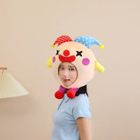 Soft Fabric Clown Costume Headpiece Halloween Soft Fabric Clown Headpiece Party