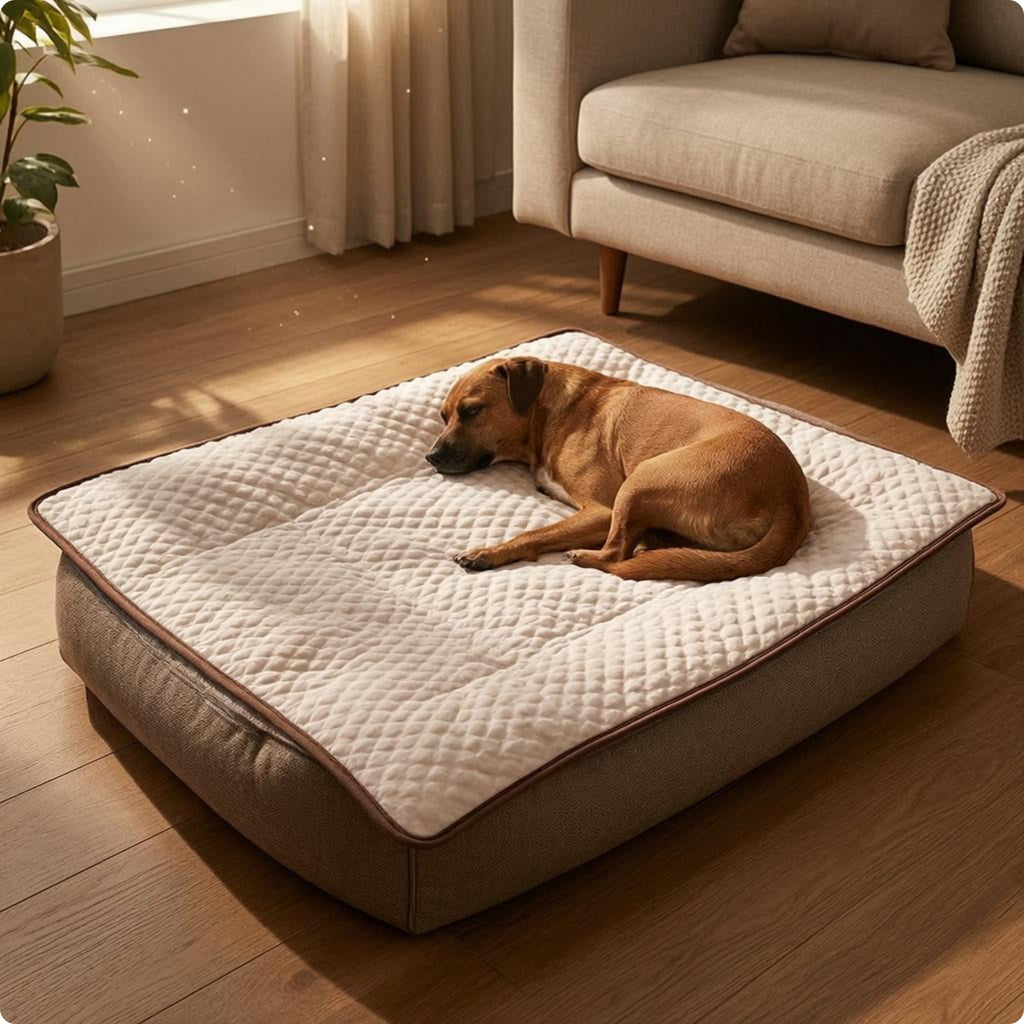 Weighted Dog Blanket Glass Bead Filled Calming Pet Throw Soft