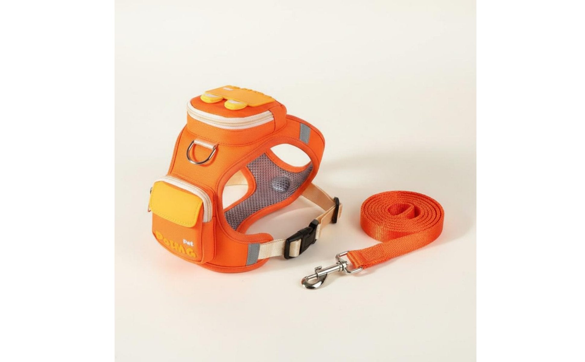 Dog Harness with Backpack Adjustable Backpack Dog Harness Long-Lasting