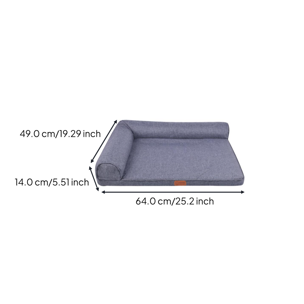 Waterproof dog bed with removable cover