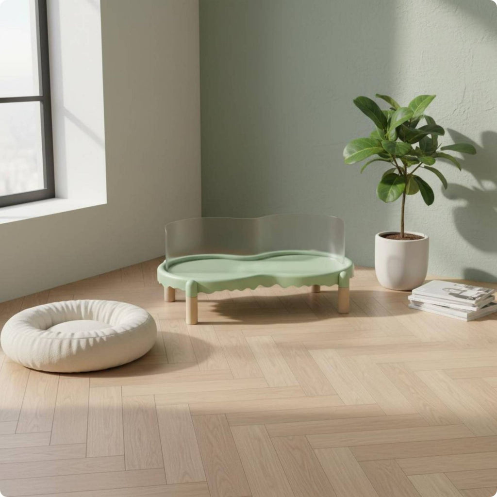 Elevated Double Pet Bowl Prevents Black Chin Elevated Feline Bowls