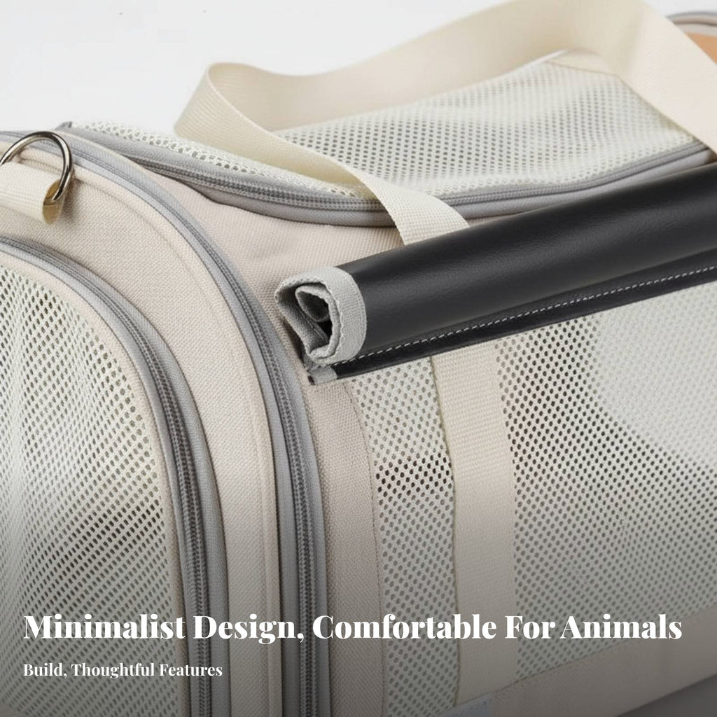 Transparent Pet Handbag Large Capacity Pet Travel Gear Breathable Mesh