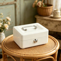 Coin Box Metal Body Lockable Currency Box Elegant Design