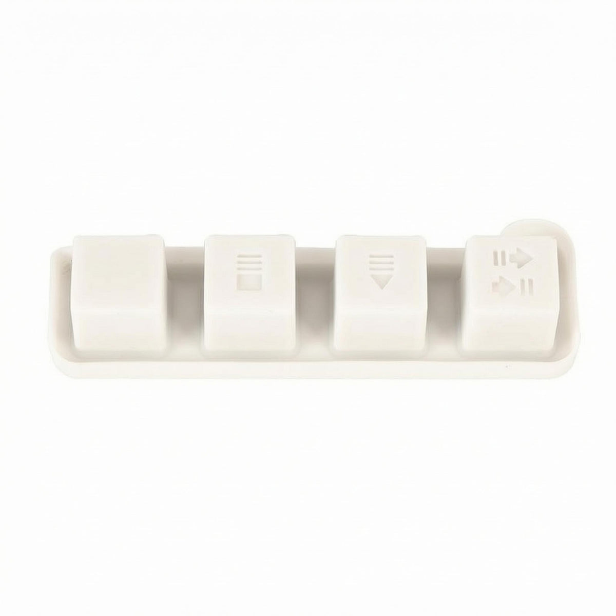 4-Button Rubber Key Strip Wear Resistant Electronic Instrument Part