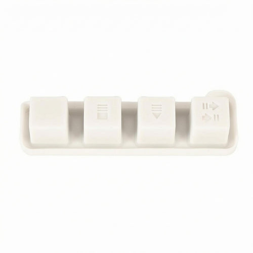4-Button Rubber Key Strip Wear Resistant Electronic Instrument Part
