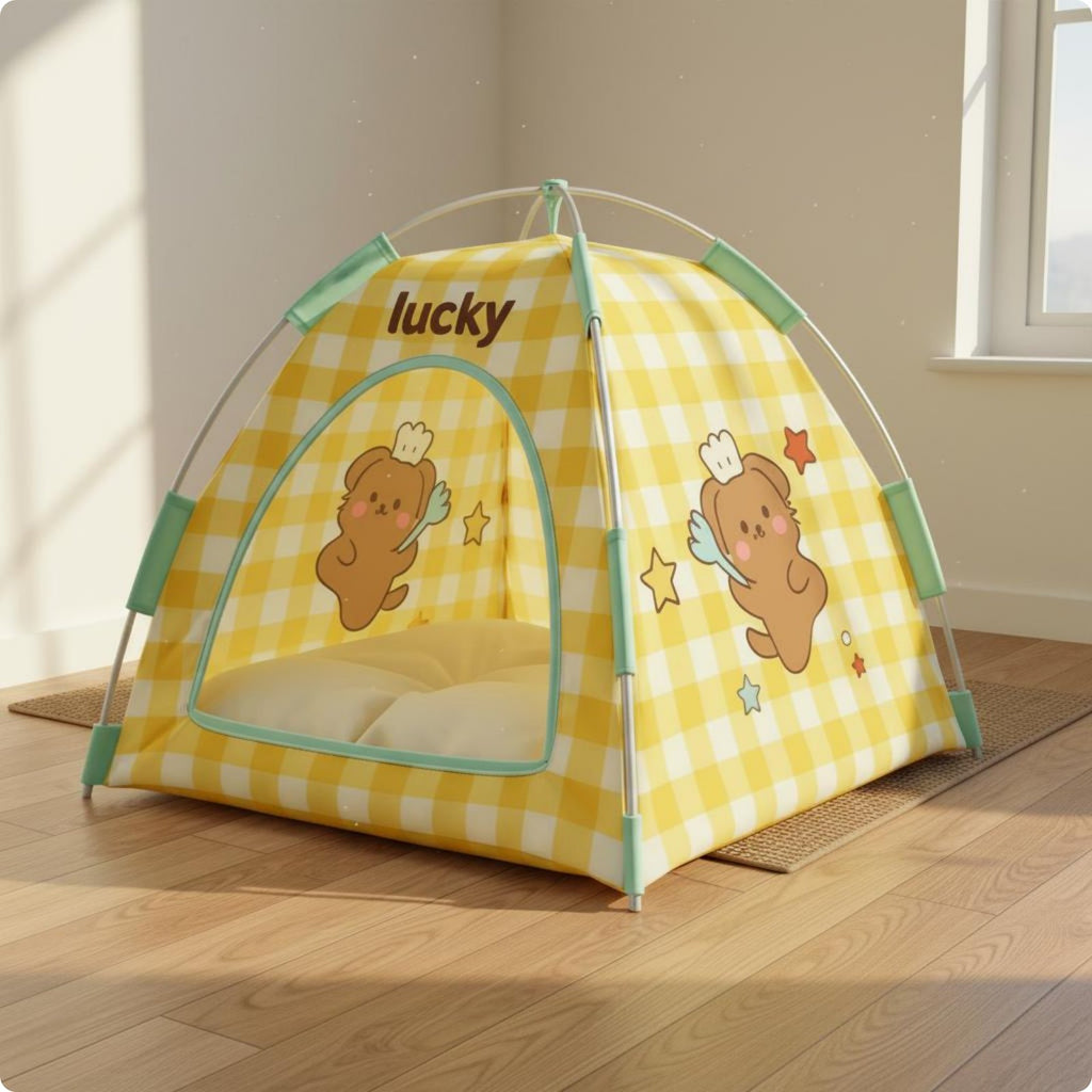 Cat House Tent Breathable Warm Animal Shelter Washable for Cats, Small Dogs