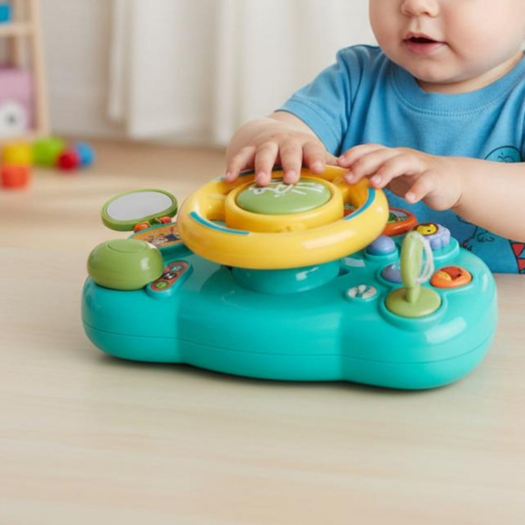 Musical Steering Wheel Educational Steering Wheel Toy Screen-Non-Digital