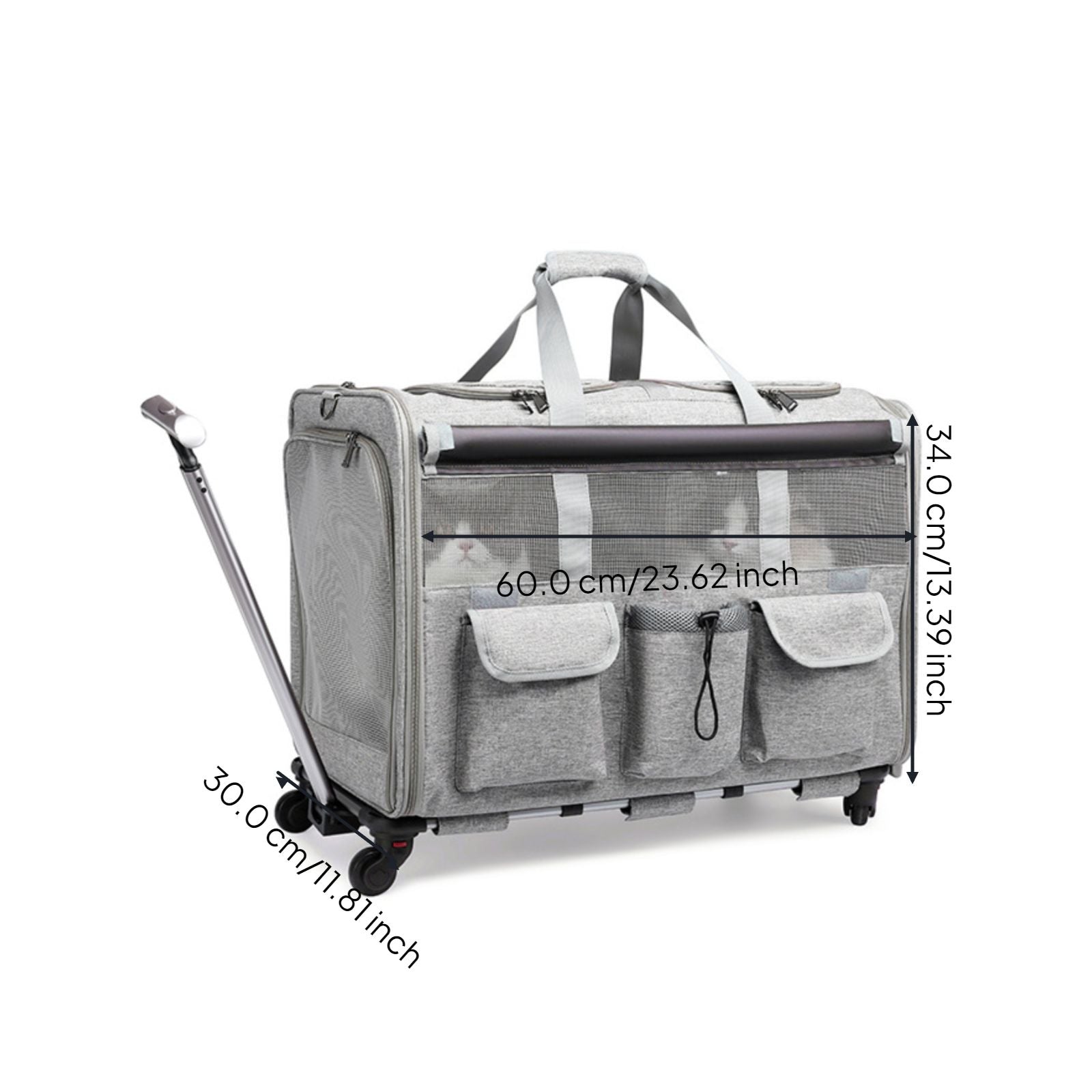 Breathable pet trolley, lightweight
