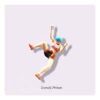 Mountaineering Couple Figures Scene Photography Mountaineer Figures Collectible