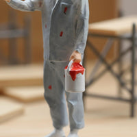 1/64 Scale Painter Figurine Realistic Design Miniature Scene Props