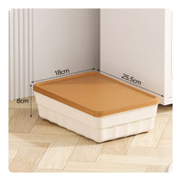 Plastic Storage Bin with Lid Multipurpose Stackable Storage Box for Closet, Kids