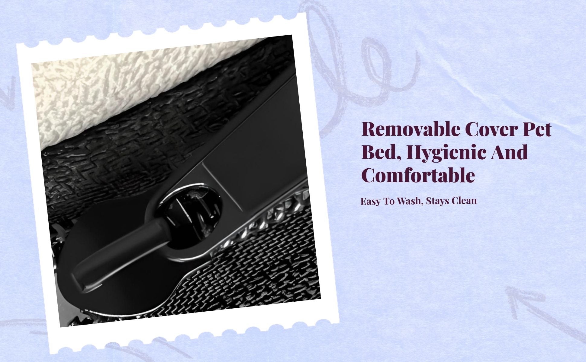 Automatic Warming Dog Bed Mat, Non-Slip, Removable Cover