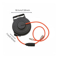 Retractable Air Hose Reel Shock Resistant ABS Mini Pneumatic Hose Reel