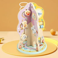 Rotating Bead Maze Educational Wooden Bead Maze Toy Hand-Eye Coordination