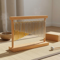 52 Tone Double Row Bar Chimes Sound Healing Wooden Frame Chime Instrument