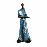 Retro Design Music Band Figure Artistic Design Abstract Musician Sculpture Handcrafted Look House Decoration for Music Artists, Living Room, Office, Entryway