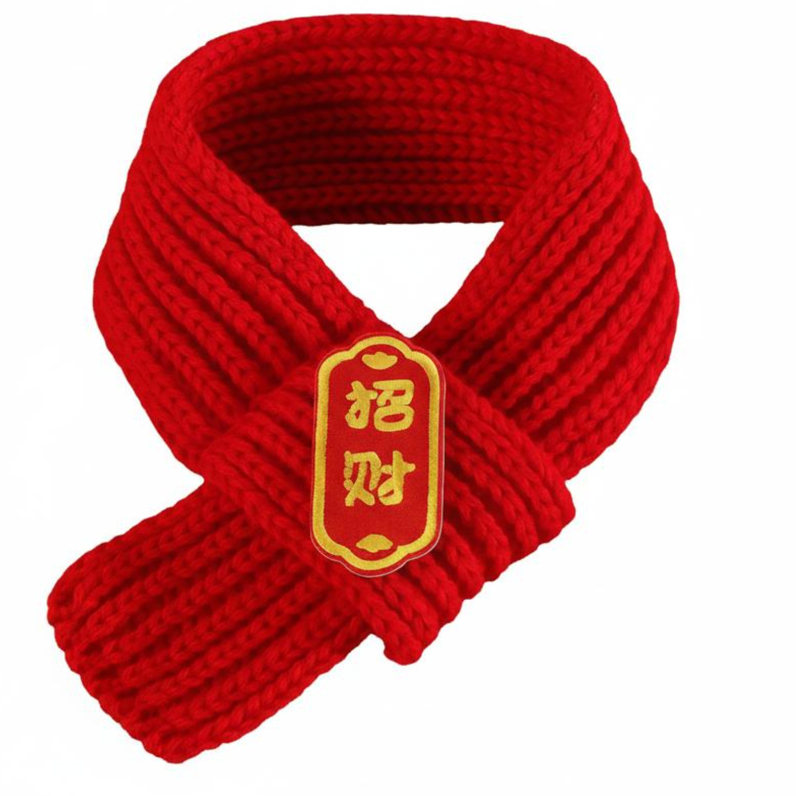 Cat Scarf, Red Pet Accessory for Seasonal Photo Shoots