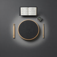 Noiseless Drum Pad Black Music Accessory Non-Slip Base