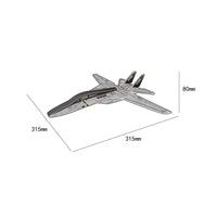F-14 Tomcat Foam Glider Drop Resistant DIY Foam Aircraft Model for Outdoor, Kids