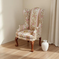 1:6 Scale Armchair Handmade Vintage Design Dollhouse Seating Detail Doll Accessory for Hobbyists, Diorama