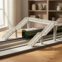Pedestrian Overpass Assembled Model Overpass with Stairways for Hobbyists