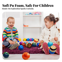 Squeezable Solar System Stress Balls Educational Squishy Toys Slow Rising for Students, Teachers, Classroom, Science Projects, Office