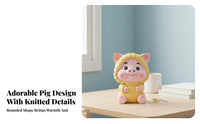 Piggy Bank Shatterproof Cartoon Pig Savings Bank Great Gift Home Decor Decoration for Kids, Children, Nursery Decor