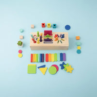 3-in-1 Educational Toy Box Develops Fine Movement Skills Child-Centered Sorting