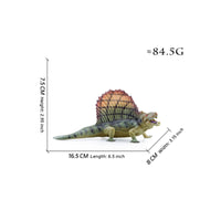 Dimetrodon Model Educational Prehistoric Reptile Model Realistic Figurine for Display