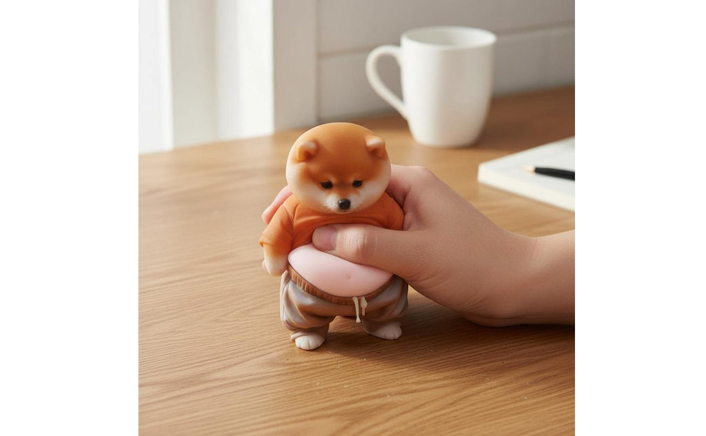 3D Dog Belly Sticker Shock Absorbent Compressible Shiba Inu Bumper Easy To